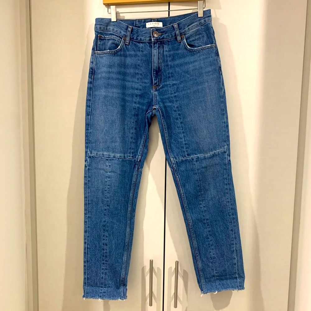 Sandro patchwork jeans, super cool!